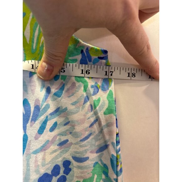 Lily Pulitzer Blue & Green Dress (Girls XL) - Picture 4 of 5